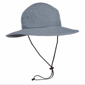NWT Solar Escape UV Boonie Hat Heather Blue Unisex Packable Sun Hat Adjustable 